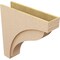 Ekena Millwork 8"W x 32"D x 32"H Thin Helena Rough Cedar Woodgrain TimberThane Corbel, Primed Tan CORUR08X32X32HELRCPR - alternate 6